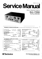 Technics - SU-7200 - Service manual 